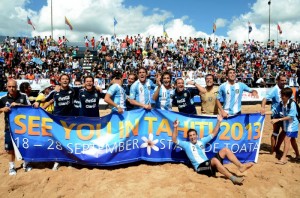 Argentina derrotó a Ecuador y se clasificó a Tahití 2013, junto a Paraguay (Foto: InfoMerlo.com)