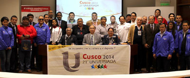 Se llevó a cabo el sorteo de las series para Futsal (Damas y Varones) de la 21ª Universiada Cusco 2014 (Foto: FEDUP)